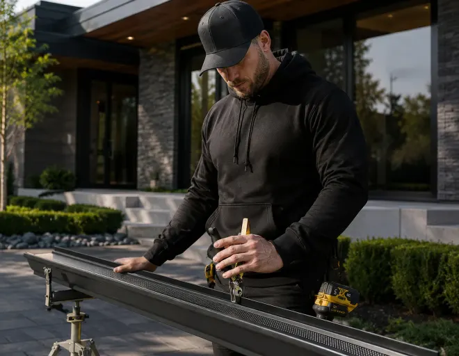 Gutter project by DE Group, Inc. in the Bay Area