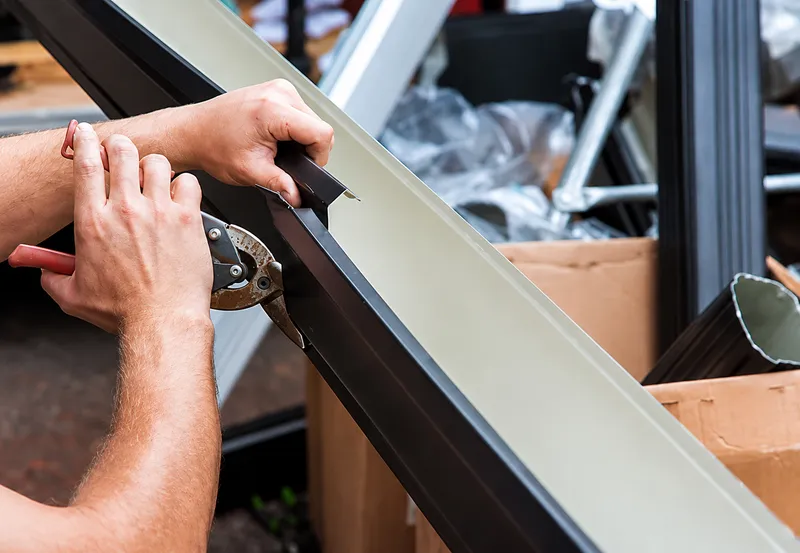 Gutter repair by DE Group, Inc.